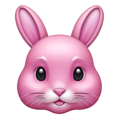  crystallized bunny pink sticker