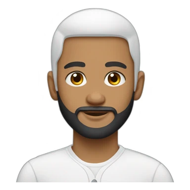 white muslim boy beard airpods sticker