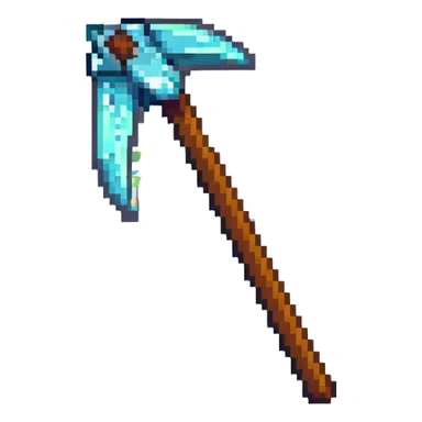 Minecraft pickaxe tool sticker