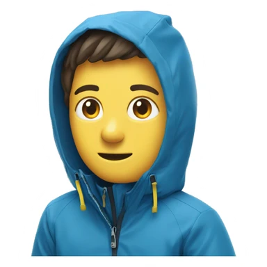 K-Way blue waterproof jacket sticker