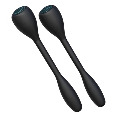 two black massage wands  sticker