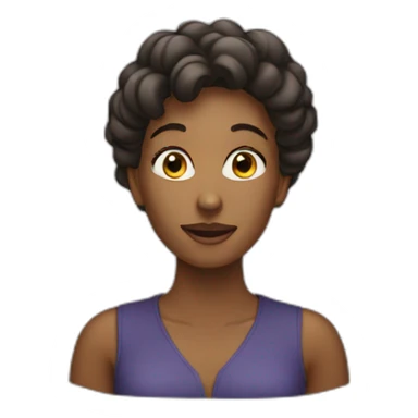 woman thrill of discovery sticker