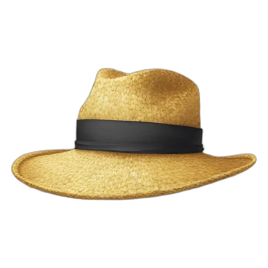 Straw hat from the One Piece anime sticker