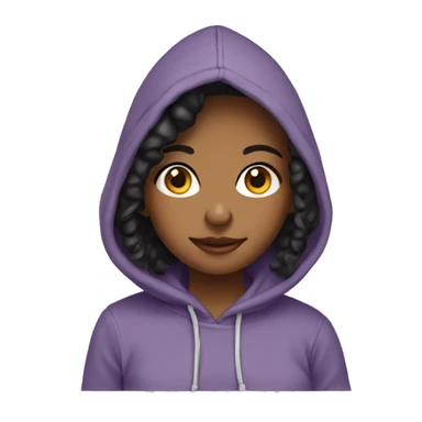 Cutie hoodie girl sticker