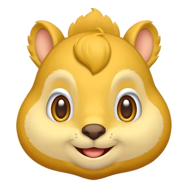 puffed up cheeks, like squirrel cheeks… but on a regular emoji sticker