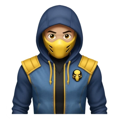 mortal kombat scorpion mdoern sticker