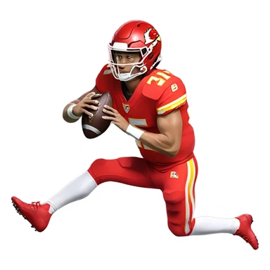 Patrick Mahomes getting hit sticker