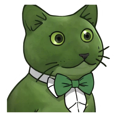 Cat with bow tie  sticker