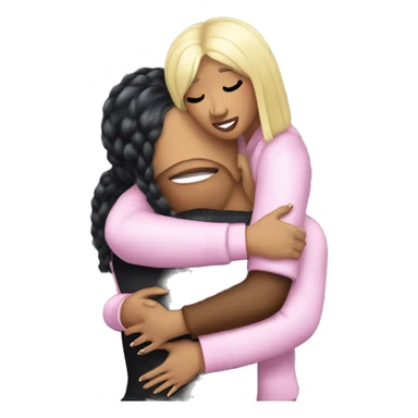cardi b hugging Nicki Minaj sticker