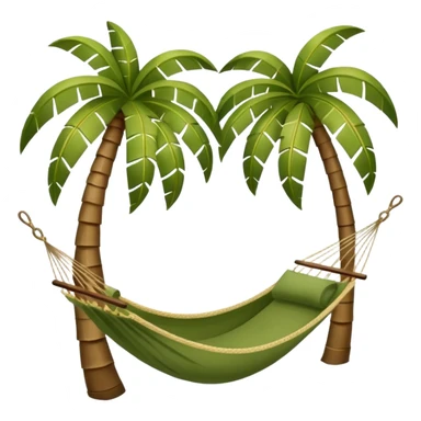 palm tree with hammock sticker
