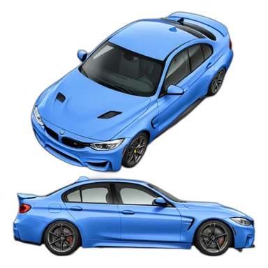 blue f80 m3 sticker