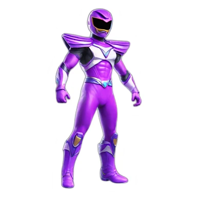 ultraviolet Power ranger full body sticker
