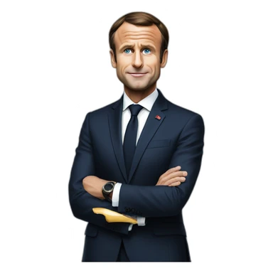 president macron pull out the tang sticker