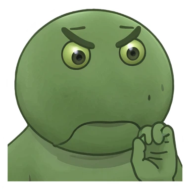 Frustrated emoji sticker