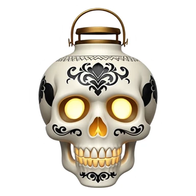 Skull Lantern sticker