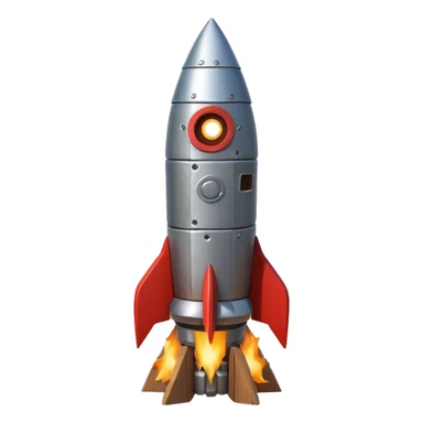 A Rocket Made Of Wood And Scrap Metal In A Clash Of Clans Aesthetic sticker