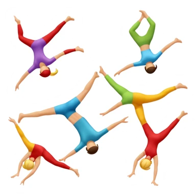 Acrobacias aereas en tela  sticker