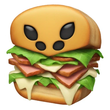 Eating sandwich Spider-Man  sticker