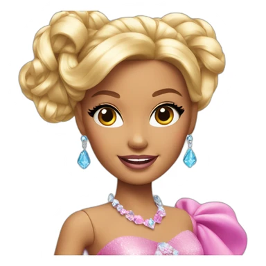 barbie princess sticker