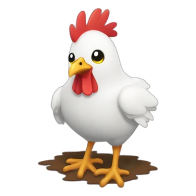 stardew valley chicken sticker
