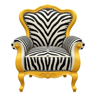 zebra chair sticker