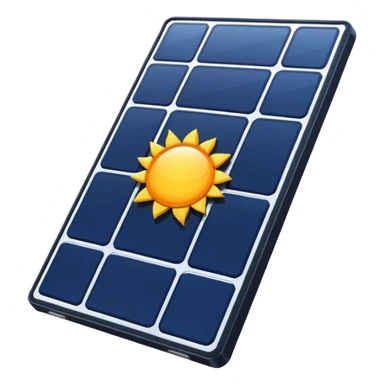 solar panel simple sticker