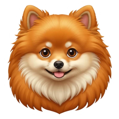  A pomerian dog. sticker