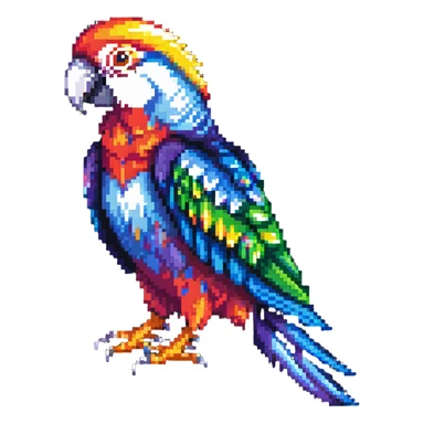colorful party parrot sticker