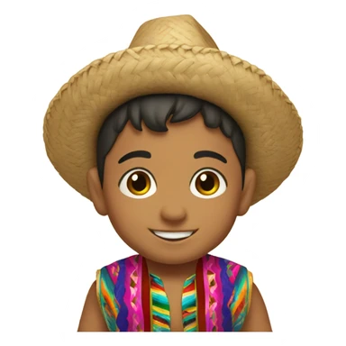 Mexican toddler boy sticker
