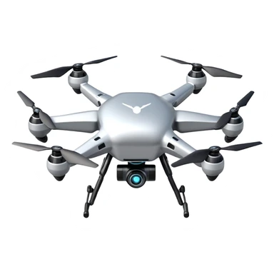 Scout drone with levitating propulsion system and retractable legs sticker