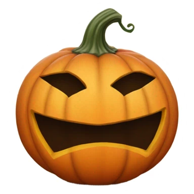 Pumpkin with a lipstick kiss mark sticker