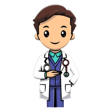 friendly doctor sticker