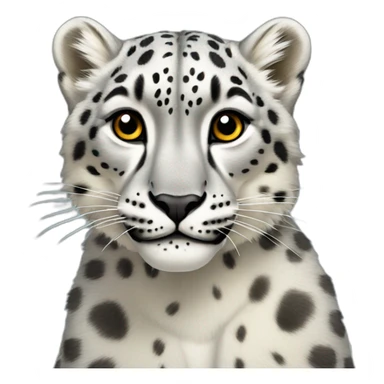 british snow leopard sticker
