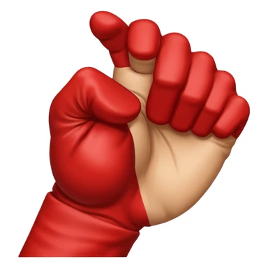Saitama red hand punch sticker
