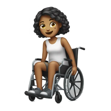 girl in wheelchair  sticker