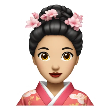 beautiful geisha girl sticker