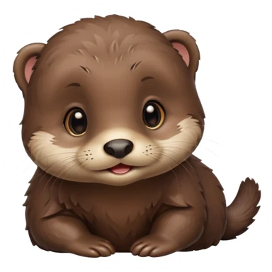 Baby otter sticker