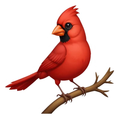 Red Cardinal emoji sticker