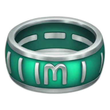 Rings with capital M sticker