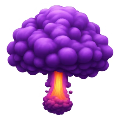 purple nuclear explosion sticker