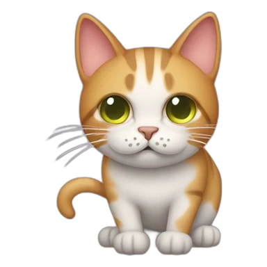 cat that vomits sticker