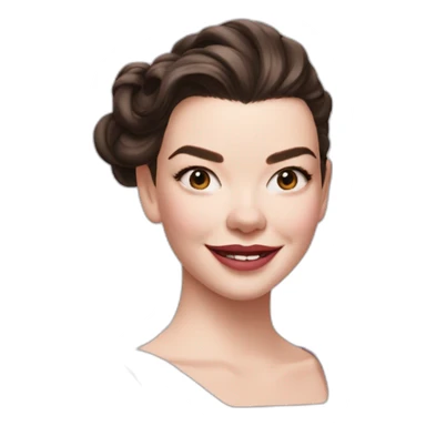 Anya Taylor-Joy winks sticker