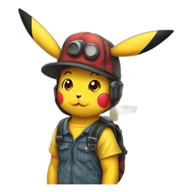 halloween costume pikachu sticker