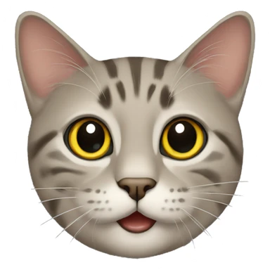 Katze mit hallo schild sticker