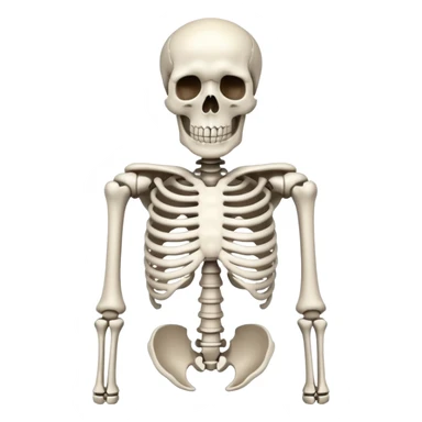 RIBS on a skeleton sticker