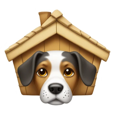 dog with hut sticker