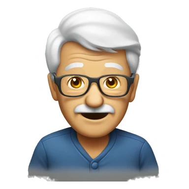 Old person partying sticker