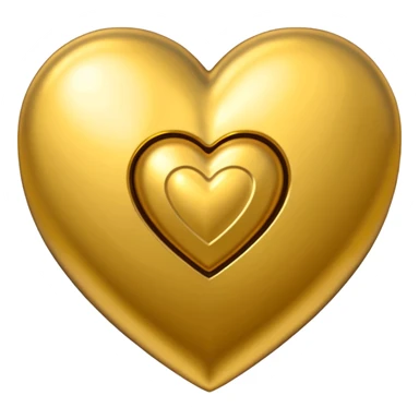 Golden heart with a dollars pattern on it sticker