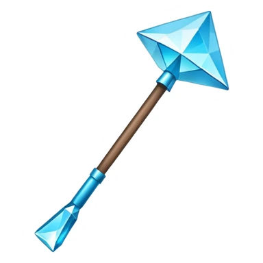 Minecraft diamond hoe side view sticker