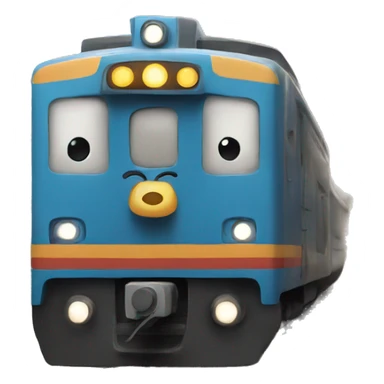 Train with a face sticker